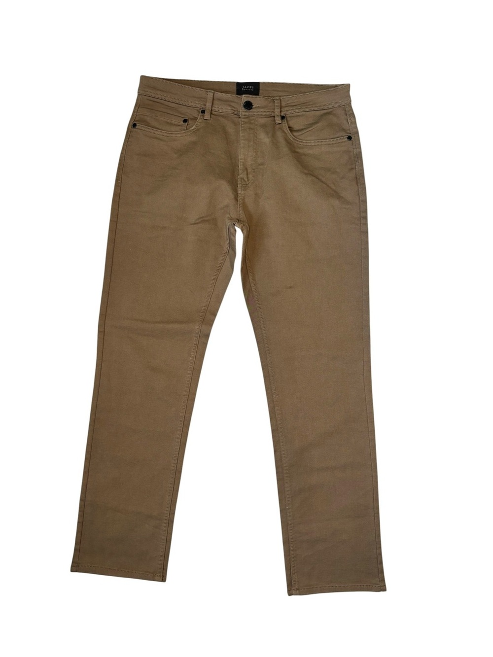 Jachs Men's 5-Pocket Stretch Pants Jeans in Tan